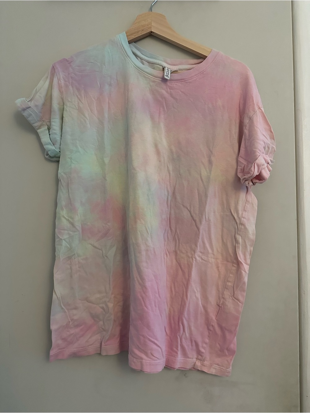 H&M Pastel Tie-Dye Tee in Pink, Mint, and Lavender